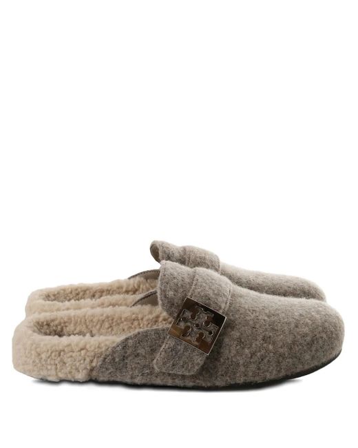 Tory Burch Brown Mellow Buckle Mules