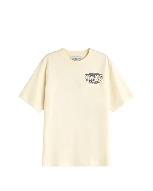 LES HÉRITIERS Natural Operación Impala Graphic-Print T-Shirt
