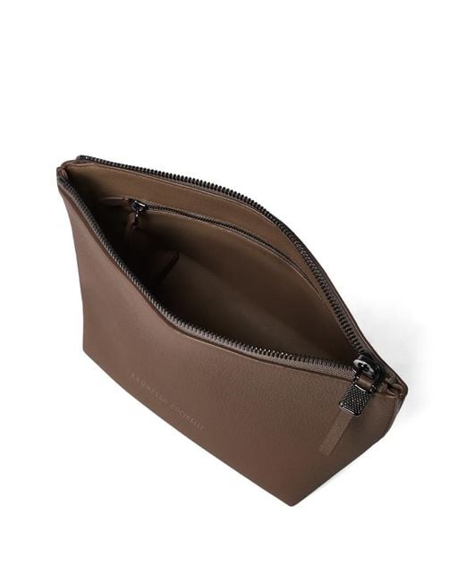 Pouch di Brunello Cucinelli in Brown