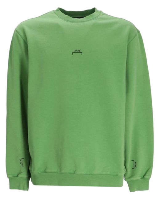 A_COLD_WALL* Green Logo-print Cotton Sweatshirt for men