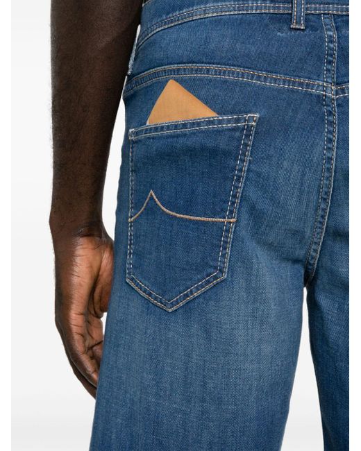 Jacob Cohen Nicolas Jeans-Shorts mit tiefem Bund in Blue für Herren