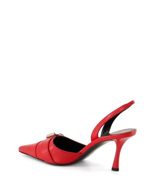 Givenchy Red Voyou Slingback Pump 75Mm