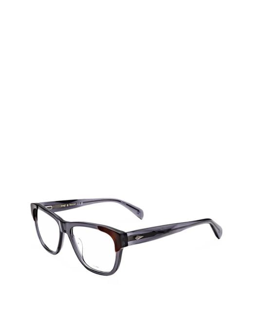 Rag & Bone Brille Mit Eckigem Gestell in White für Herren
