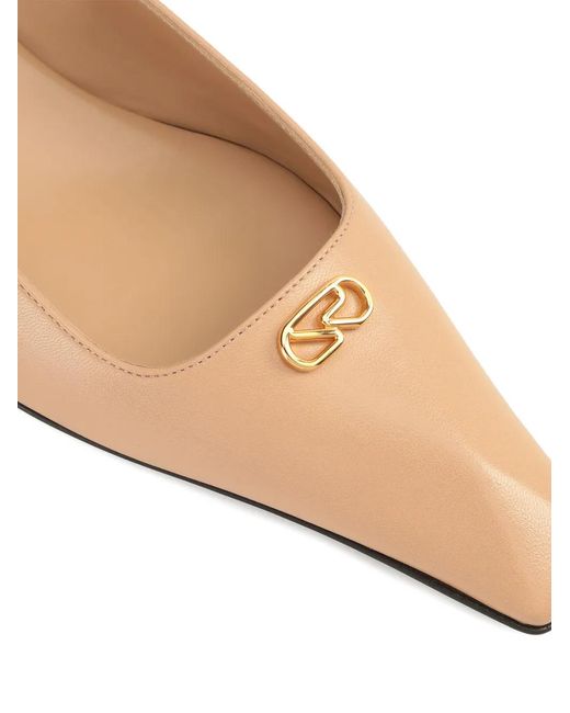 Sergio Rossi Natural 25Mm Surge Slingback Sandals