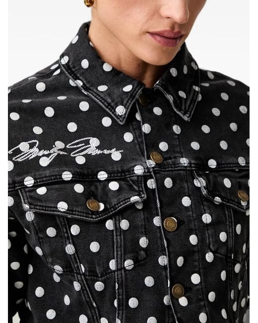 Guess Black Dot Cropped Jacket