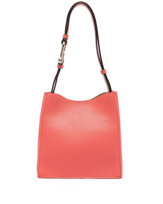 Furla Red Nuvola Leather Shoulder Bag