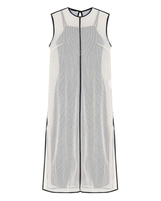 Robe En Coton À Coupe Mi-Longue Osklen en coloris Gray