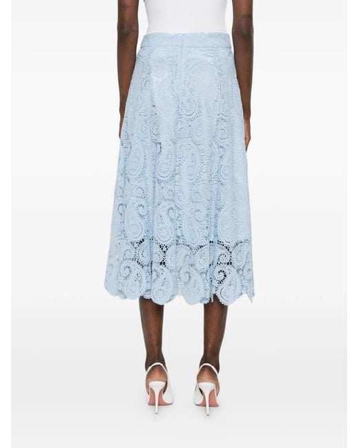 Paperlace Blue Lace Skirt