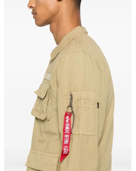 Alpha Industries Natural Ripstop Cargo Overshirt for men