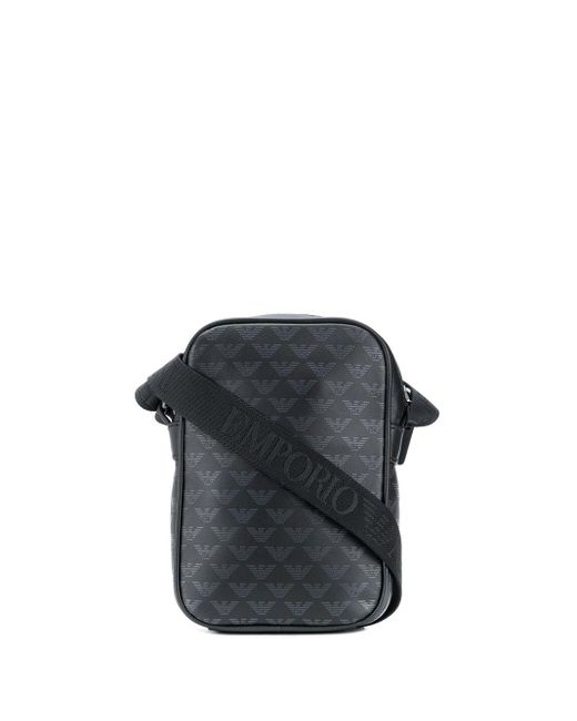 SAC À BANDOULIÈRE MONOGRAM CUIR NOIR Emporio Armani pour homme en coloris  Noir | Lyst