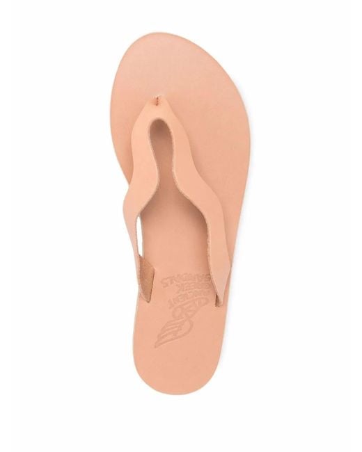 Ancient Greek Sandals Multicolor Leather Flip Flops