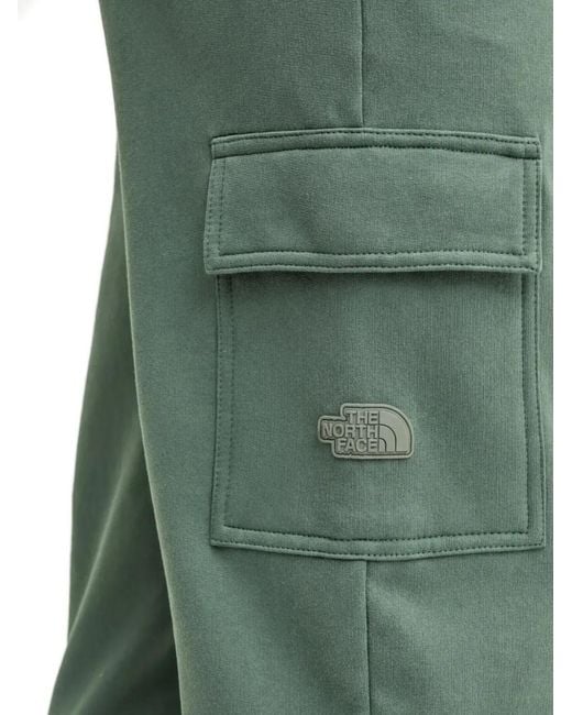 The North Face Green Logo-Patch Track Pants for men