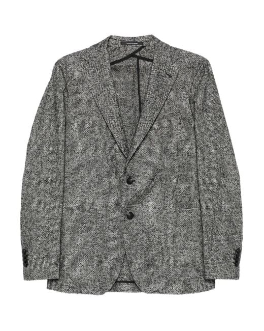 Tagliatore Gray Textured Two-Button Blazer for men