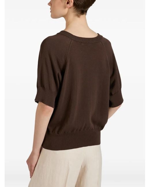 Slowear Brown Pull À Losanges