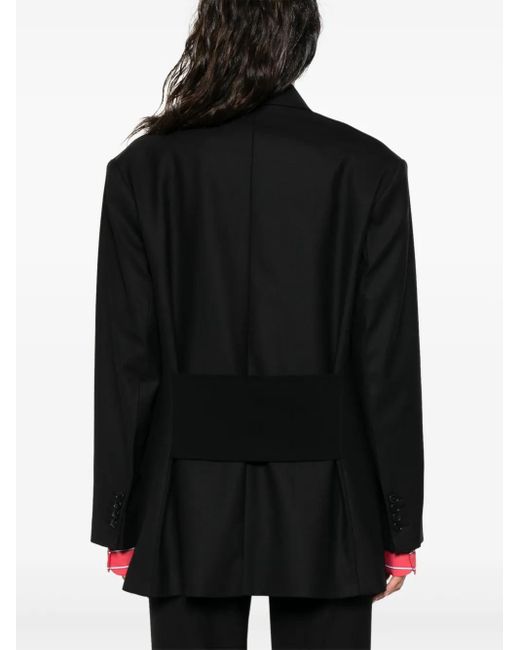 Victoria Beckham Black Double-Breasted Blazer