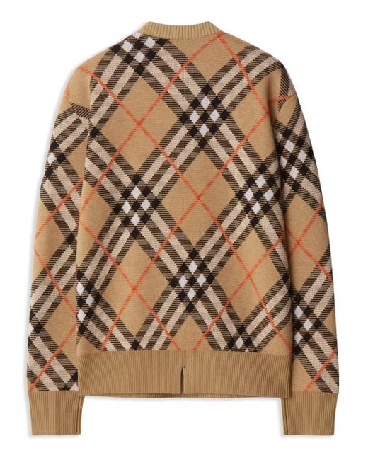 Burberry Check Sweatshirt in Brown für Herren
