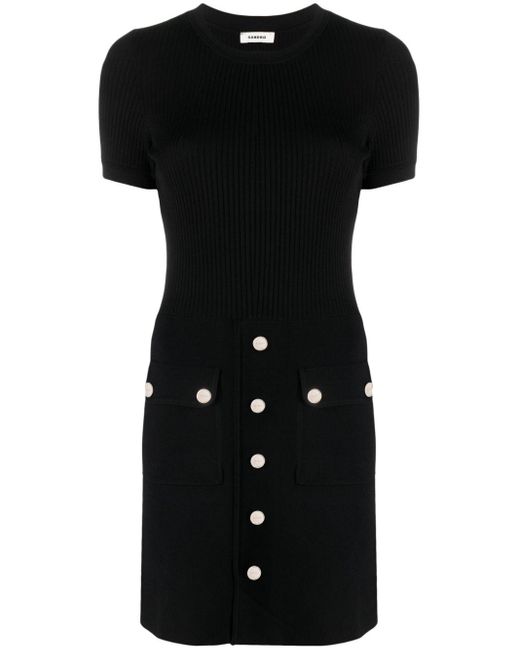 sandro rib knit mini dress Rib Knit Mini Dress