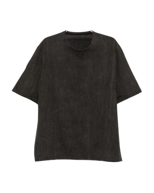DEVOA T-Shirt Met Vlakken in het Black voor heren