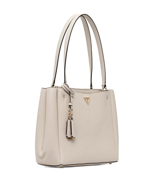 Guess Natural Logo-plaque Tote Bag