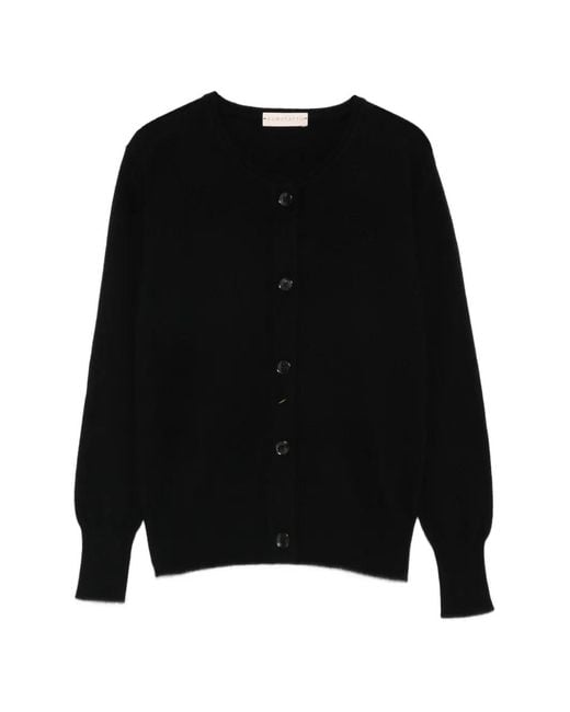 Purotatto Black Buttoned Cardigan