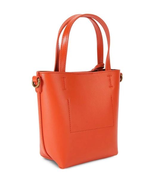 Kurt Geiger Orange Eagle-Embellished Mini Bag