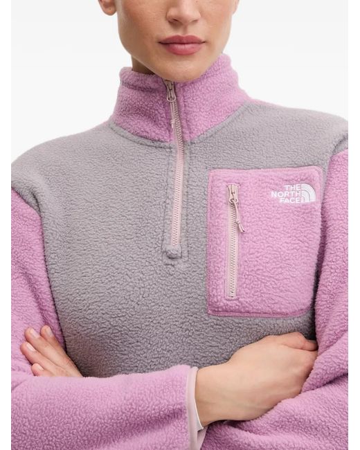 The North Face Pink Yumiori 1/4 Zip Fleece Jacket