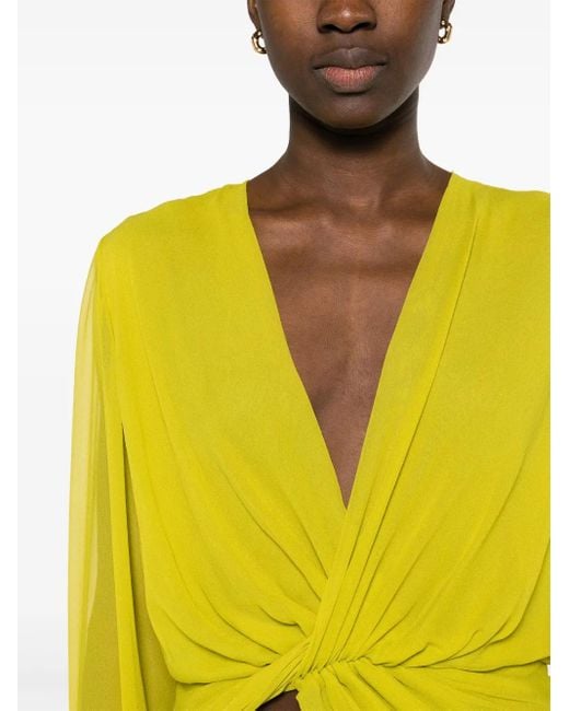 Christopher Esber Yellow Springs Silk Blouse