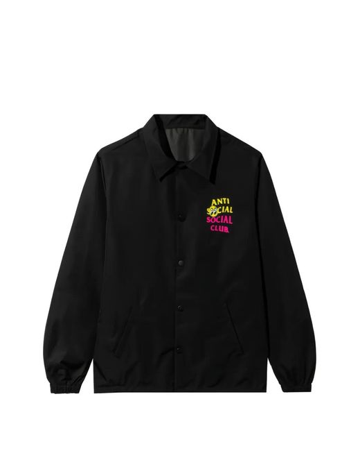ANTI SOCIAL SOCIAL CLUB Black Veste À Logo Imprimé for men