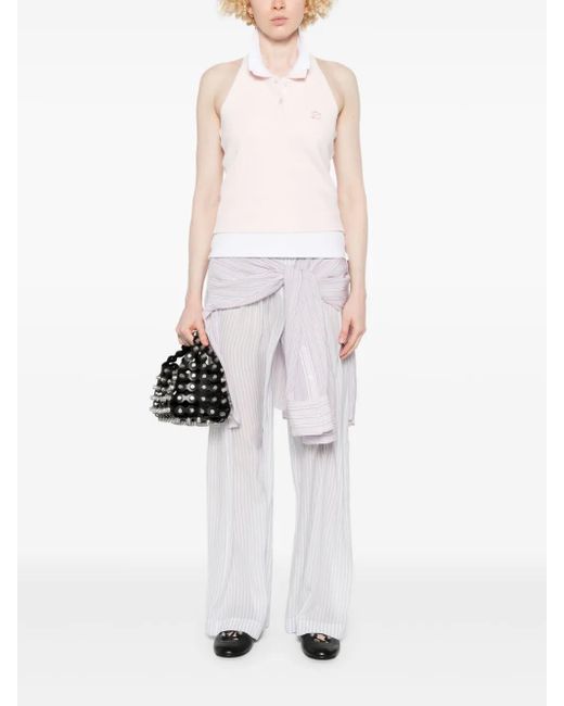 Alexander Wang Pink Halter Layered Top