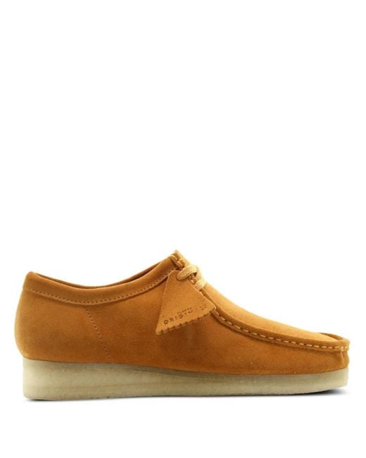 Clarks Wallabee "Tumeric Suède" Desert Laarzen in het Brown voor heren