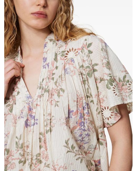 Twinset White Woven Blouse