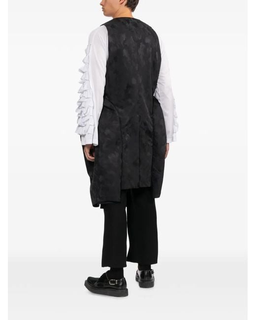 Comme des Garçons Black Gilet Ouvert En Jacquard for men