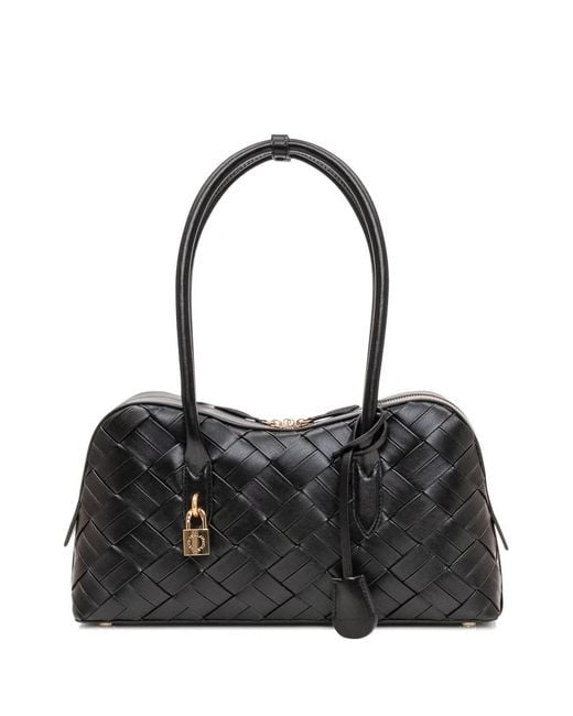 Stella McCartney Black Ryder Woven Shoulder Bag