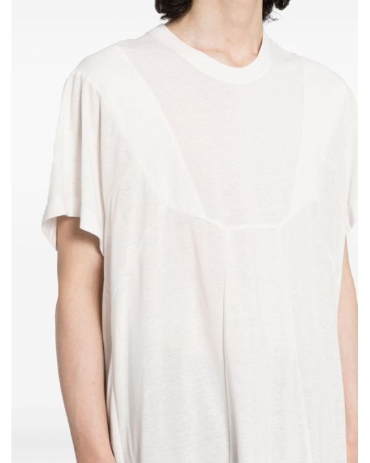 Julius Fein gestricktes T-Shirt in White für Herren