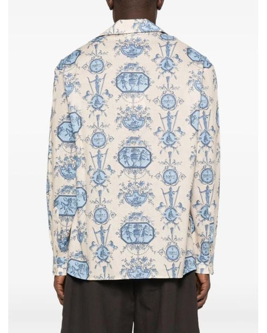 メンズ Drole de Monsieur Patineur シャツ Blue