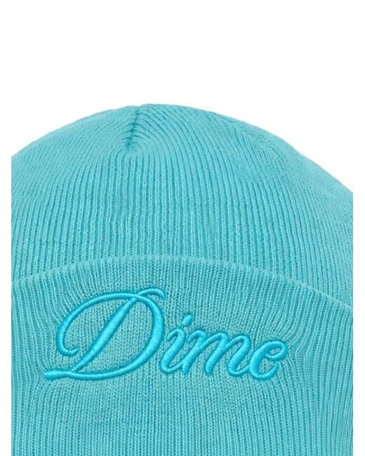Dime Blue Logo-Embroidered Beanie for men