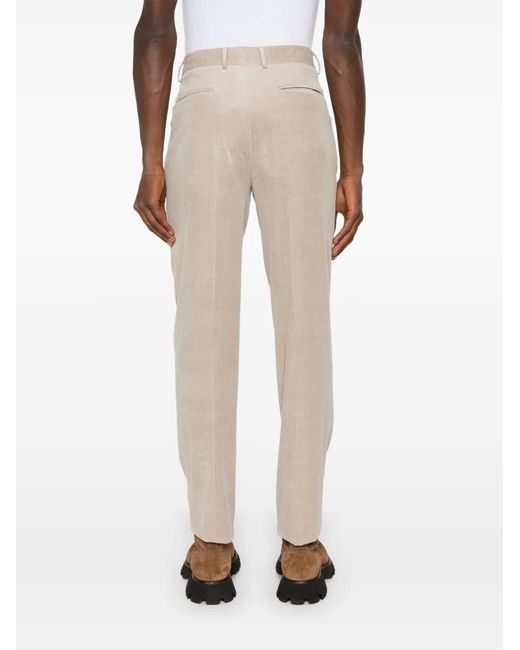 Zegna Natural Corduroy Trousers for men