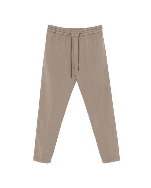 Dondup Gray Drawstring Trousers for men