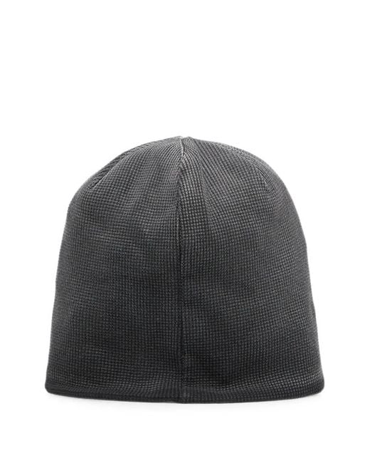 Represent Gray Waffle-Knit Beanie Hat