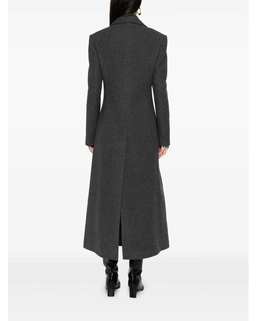 THE NINA STUDIO Black Parma Double-Breasted Coat