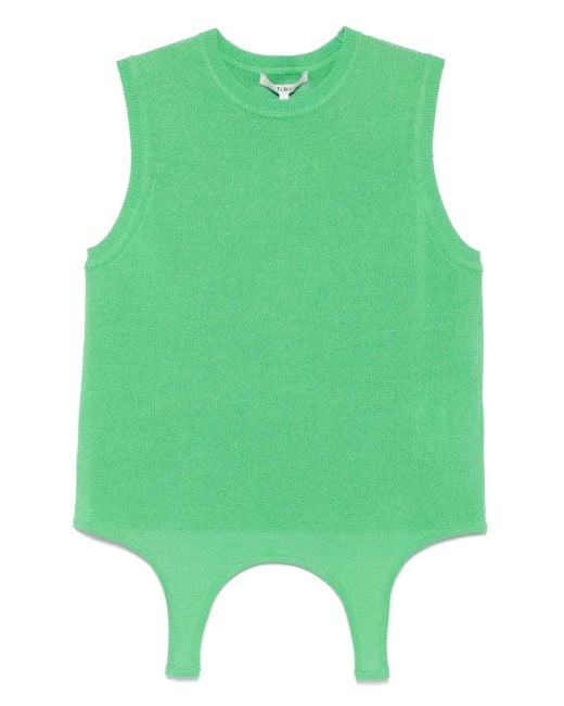 Tibi ニットベスト Green