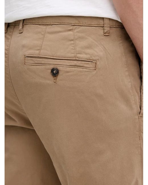Benetton Natural Belt-Loop Button-Fastening Trousers for men
