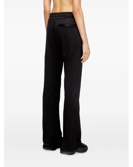DIESEL Black P-Lockingin-Od Stripe-Detail Track Pants