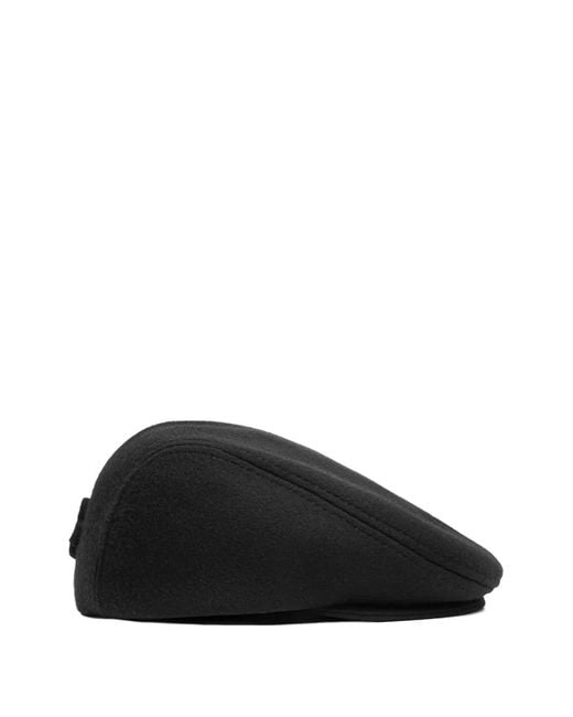 Ruslan Baginskiy Black Ivy Monogram-Embellished Beret