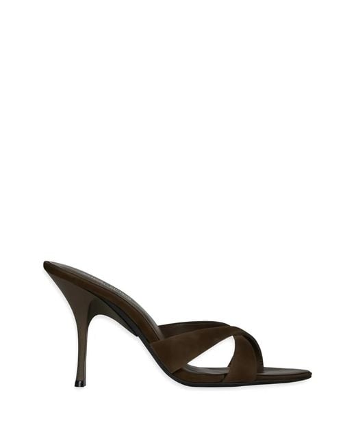 Jeffrey Campbell Brown Symone Cross-Strap Open-Toe Sandals