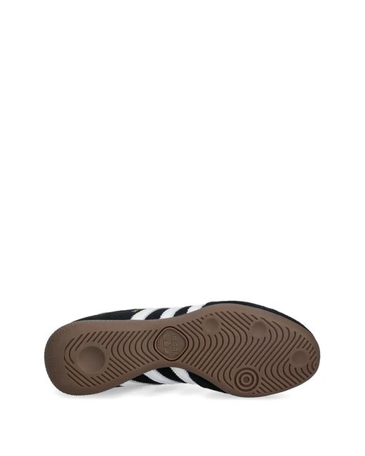 Adidas Black Spezial Stripes Suede Sneakers