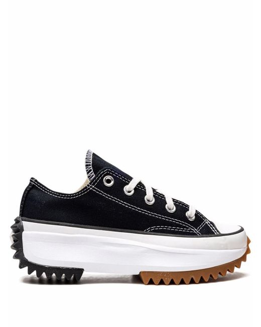 Converse Canvas Run Star Hike Ox Low-top Sneakers in Black for Men - Lyst