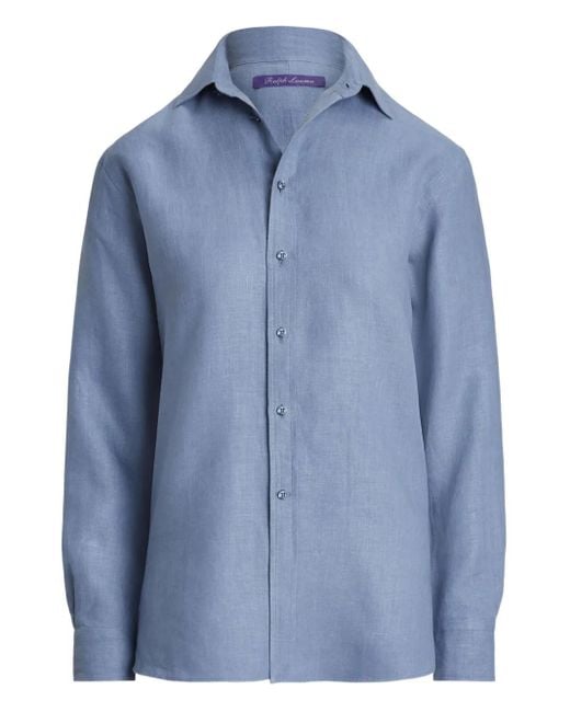 Ralph Lauren Blue Linen Shirt