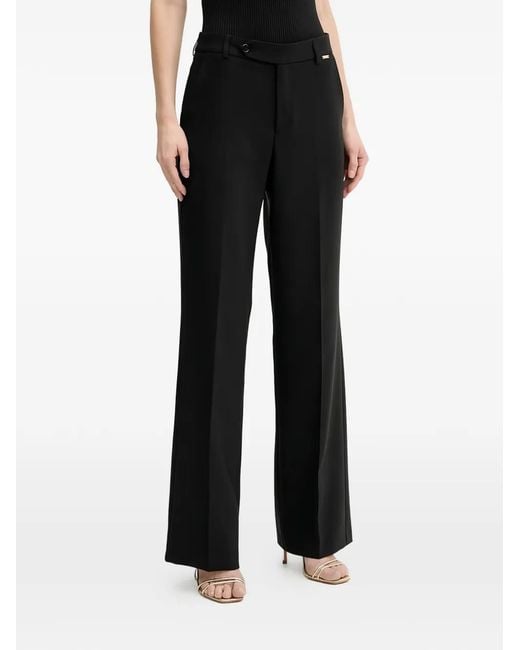 Fracomina Black Belt-Loop Trousers
