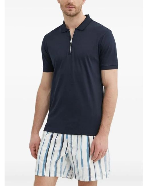 Shorts a rayas con cordones Boss de hombre de color Blue